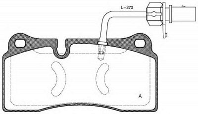 OPEN PARTS bpa098311 -  Комплект тормозных колодок, дисковый тормоз